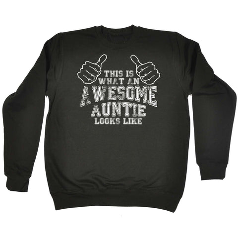 123t - What An Awesome Auntie Looks Like -  SWEATSHIRT