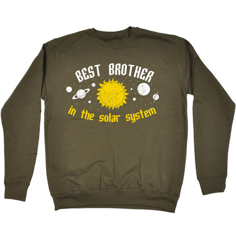 123t Best Brother In The Solar System Galaxy Design Funny Sweatshirt