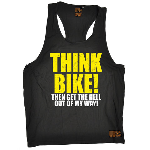 Ride Like The Wind Think Bike ... Out Of My Way Cycling Men's Tank Top