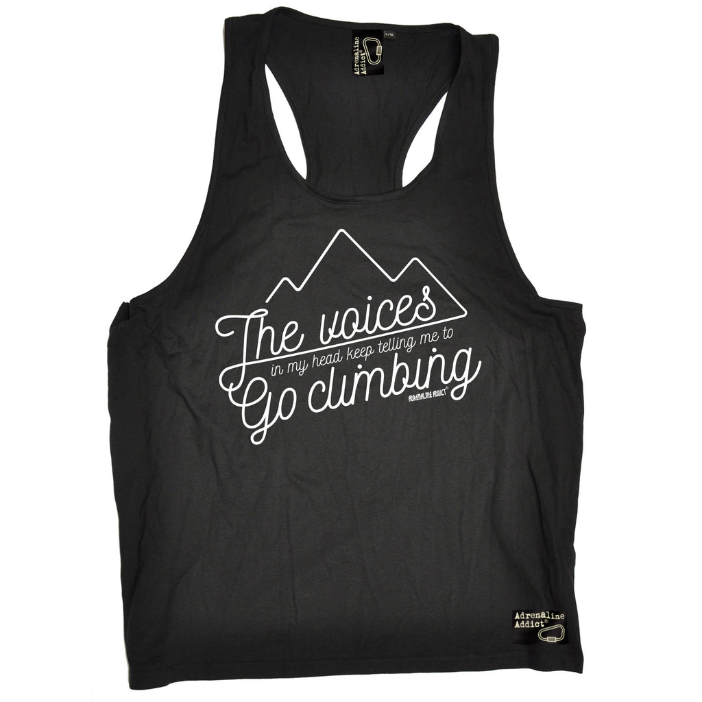 Adrenaline Addict The Voices In My Head Keep Telling Me To Go Rock Climbing Men's Tank Top