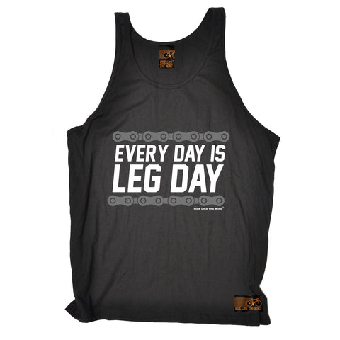 Ride Like The Wind Every Day Is Leg Day Cycling Vest Top