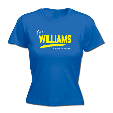 123t Women's Team Williams Lifetime Member Funny T-Shirt